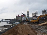 Волжские берега укрепляются